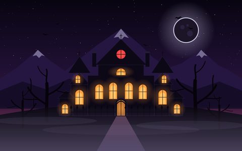 The house under an eclipse.