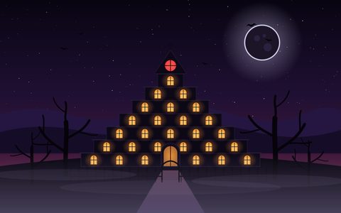 The house under an eclipse.